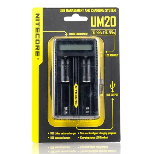 Nitecore UM20 Battery Charger (2-Bay)