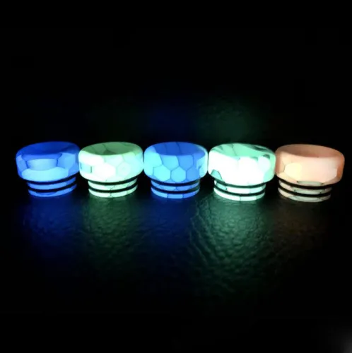 2019 New 810 Short Resin Luminous Drip Tips C Style Wide bore
