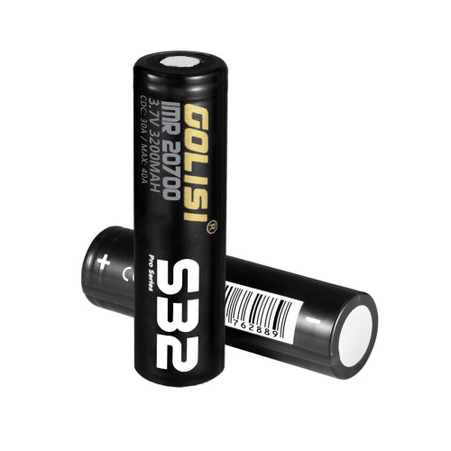 Golisi S32 Imr 20700 3200 Mah 3.7V Cdr 30A Max 40A High Drain Rechargeable Battery (Order Separately)