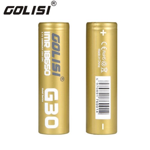 Golisi G30 3.7V / 3000mAh 18650 Rechargeable Li-ion Battery 25A 1pcs (Order Separately)