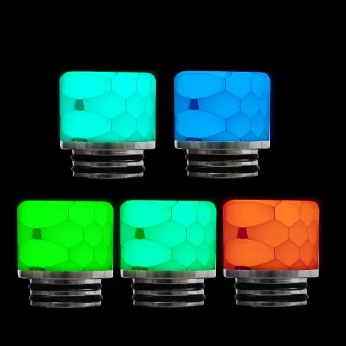 2019 New 810 Stainless Resin Luminous Drip Tips D Style