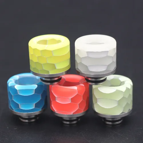 2019 New 510 Stainless Resin Luminous Drip Tips D Style