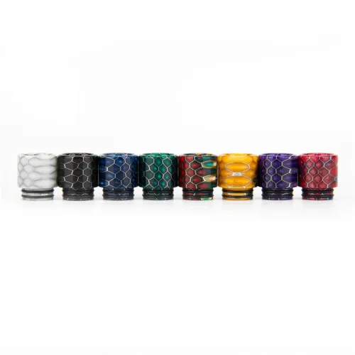 Premium 810 Resin Snake Skin Drip Tips