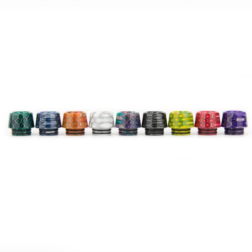 Premium Resin Snake Skin Mushroom Drip Tip