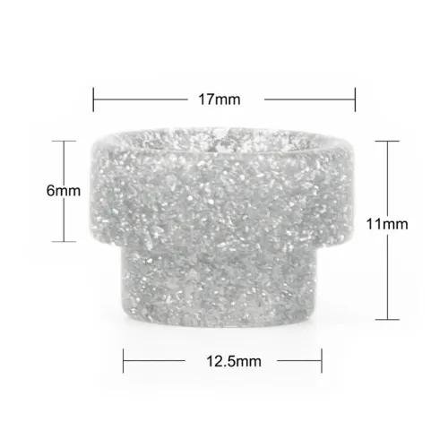 Shiny Silver color Wide Bore 810 Drip Tip