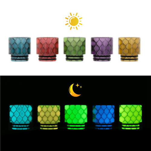 810 Luminous Snake Skin Drip Tips - AS249Y