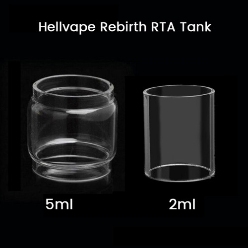 Hellvape Rebirth RTA Tank Glass Tube 2ml /5ml