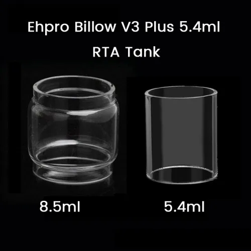 Ehpro Billow V3 Plus 5.4ml RTA Tank Glass Tube 5.4ml/8.5ml