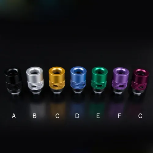 Aluminum 510 Single Ring Airflow Drip Tips - YXE004
