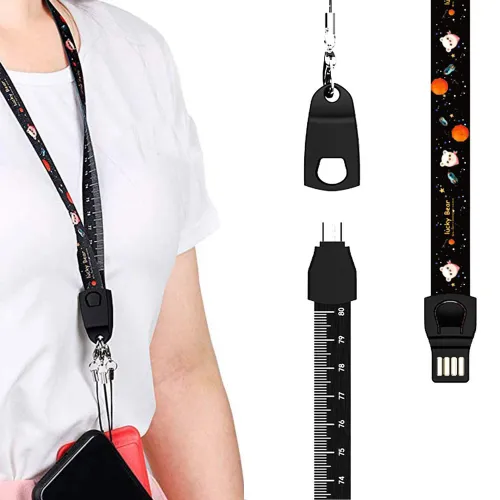 3 in 1 Portable Charging Lanyard For