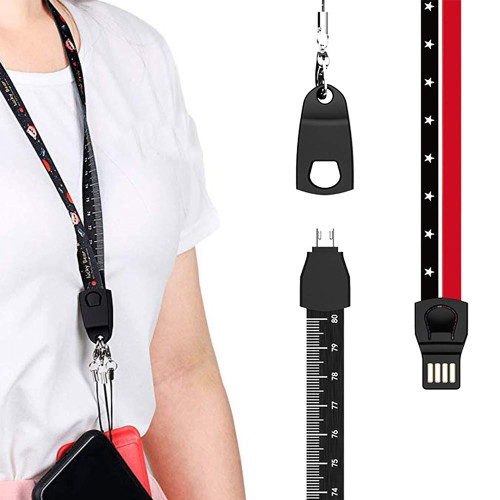 3 in 1 Portable Charging Lanyard For