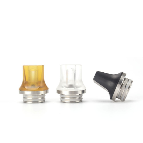 810 Stainless and Resin Flat Drip Tips