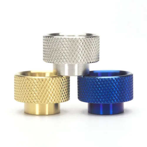 810 Stainless Anti-scald knurled Drip Tips