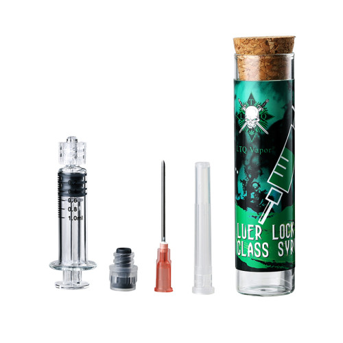 LTQ Luer lock glass syringe injector 1ml / 2ml