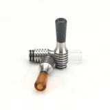 Stainless 510 Long Pipe MTL Drip Tip with Heat Sink