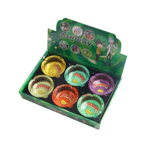 Backwoods Round Glass Ashtray 85mm 6PCS