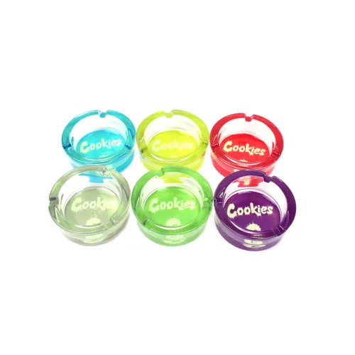 Cookies Luminous Glass Ashtray 6PCS