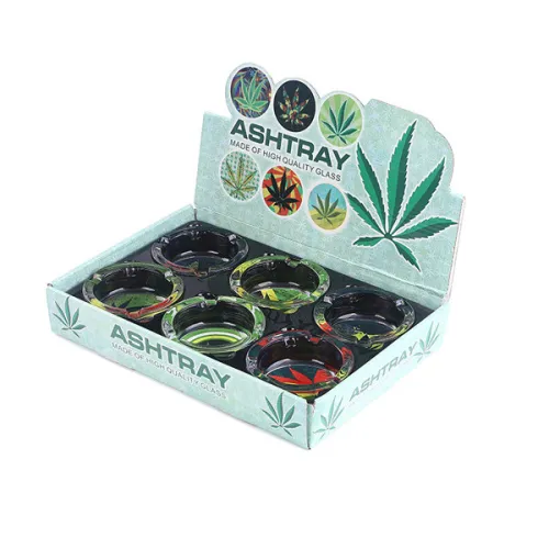 High Quality Round Glass Ashtray 6PCS