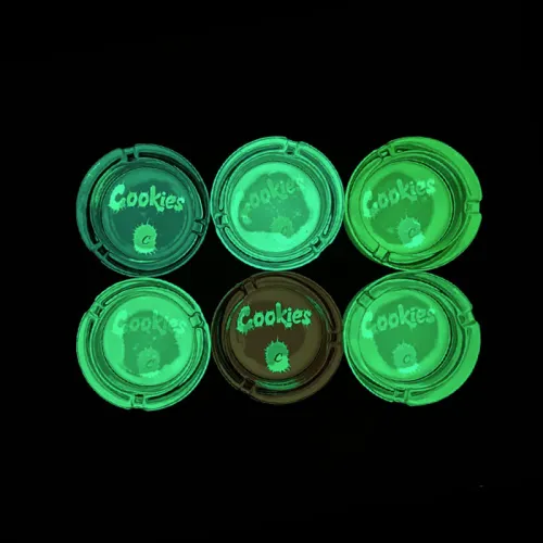Cookies Luminous Glass Ashtray 6PCS