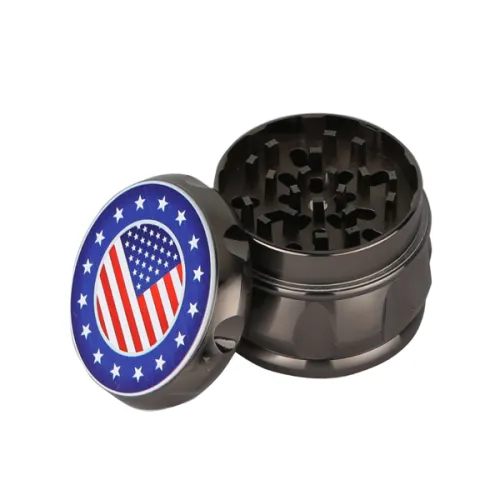 American Flag Zinc Alloy Herb Grinder