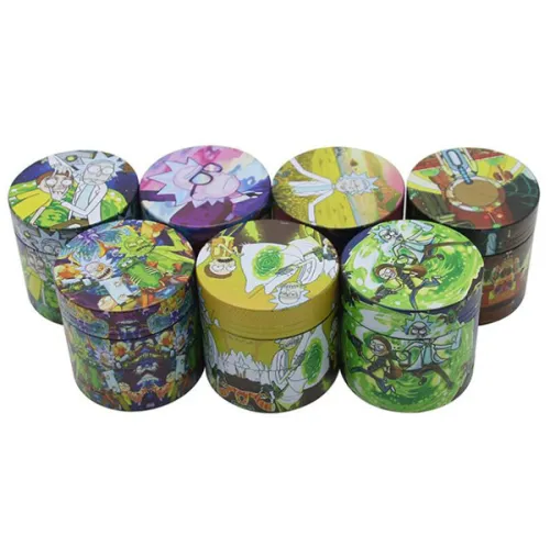 4 Layer Rick and Morty Tobacco Grinder 40MM, 50MM, 63MM