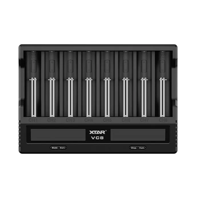 XTAR VC8 8-Bay Battery Charger & Capacity Tester