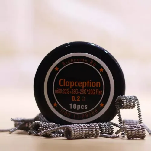 Prebuilt Ni80 Clapception 0.2ohm 10pcs