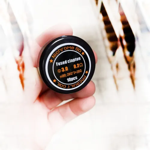 Ni80 Premade Fused Clapton Coil 0.2ohm 10pcs