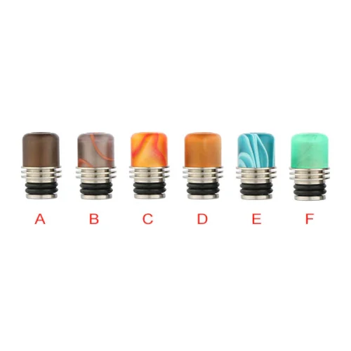 Acrylic & Stainless Steel Heatsink Style Drip Tips (AS305)