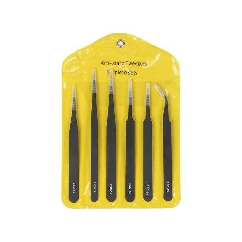 6 in 1 ESD Anti-Static tweezer Kit - DY109