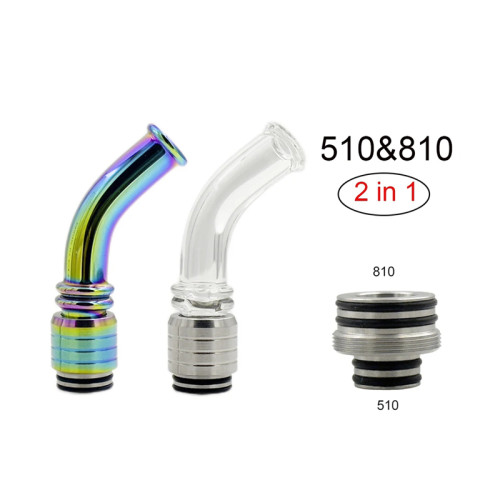 810&510 Curving 2 in 1 Glass Drip Tip - AS358