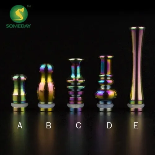 510 Aluminum Rainbow Drip Tip -AS340
