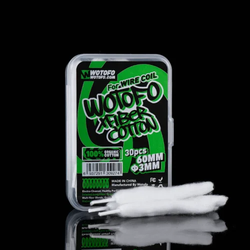 Wotofo Profile Xfiber Cotton 60mm  Φ3mm 30pcs - CT017