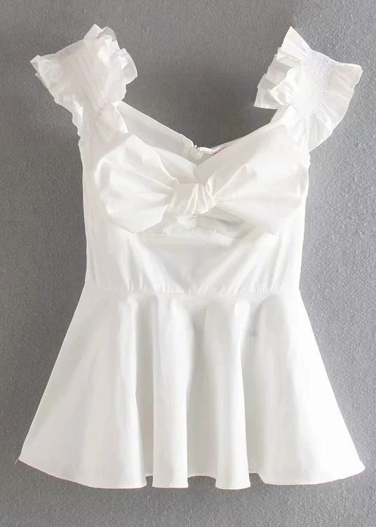 white peplum tank top