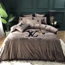 ルイヴィトン 寝具 LOUIS VUITTON 2021秋冬新作 洋式 布団カバー ベッドシート 枕カバー 4点セット lv201222p22-3