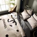 シャネル 寝具 CHANEL 2021新作 洋式 布団カバー ベッドシート 枕カバー 4点セット ch210220p15-1
