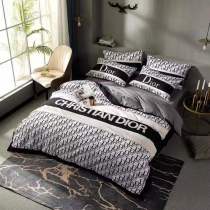 ディオール 寝具 DIOR 2021新作 洋式 布団カバー ベッドシート 枕カバー 4点セット dr210120p15