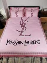 サンローラン 寝具 Saint Laurent 2021新作 洋式 布団カバー ベッドシート 枕カバー 4点セット ysl210220p10