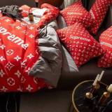 ルイヴィトン 寝具 LOUIS VUITTON 2021新作 洋式 布団カバー ベッドシート 枕カバー 4点セット lv210220p15-3