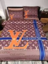 ルイヴィトン 寝具 LOUIS VUITTON 2021新作 洋式 布団カバー ベッドシート 枕カバー 4点セット lv210220p10-4