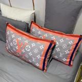 ルイヴィトン 寝具 LOUIS VUITTON 2021新作 洋式 布団カバー ベッドシート 枕カバー 4点セット lv210302p15