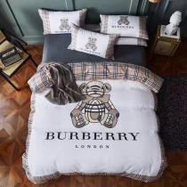 バーバリー 寝具 BURBERRY 2021春夏新作 洋式 布団カバー ベッドシート 枕カバー 4点セット bur210303p10