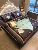 ルイヴィトン 寝具 LOUIS VUITTON 2021春夏新作 洋式 布団カバー ベッドシート 枕カバー 4点セット lv210401p15-3