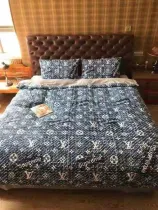 ルイヴィトン 寝具 LOUIS VUITTON 2021春夏新作 洋式 布団カバー ベッドシート 枕カバー 4点セット lv210401p16-5
