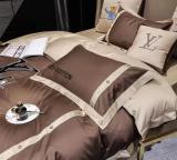 ルイヴィトン 寝具 LOUIS VUITTON 2021春夏新作 洋式 布団カバー ベッドシート 枕カバー 4点セット lv210401p36-1
