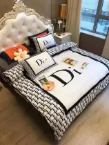 ディオール 寝具 DIOR 2021春夏新作 洋式 布団カバー ベッドシート 枕カバー 4点セット dr210401p15-2
