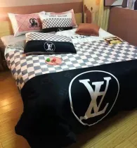 ルイヴィトン 寝具 LOUIS VUITTON 2021春夏新作 洋式 布団カバー ベッドシート 枕カバー 4点セット lv210401p14-1