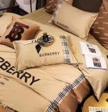 バーバリー 寝具 BURBERRY 2021春夏新作 洋式 布団カバー ベッドシート 枕カバー 4点セット bur210401p30