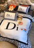 ディオール 寝具 DIOR 2021春夏新作 洋式 布団カバー ベッドシート 枕カバー 4点セット dr210401p15-2