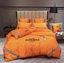 エルメス 寝具 HERMES 2021春夏新作 洋式 布団カバー ベッドシート 枕カバー 4点セット he210401p30